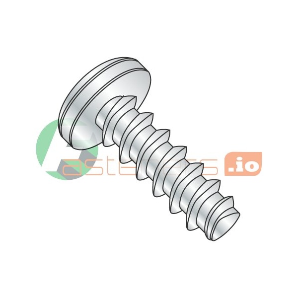 Newport Fasteners Thread Forming Screw, #6 x 2 in, Zinc Plated Steel Pan Head Phillips Drive, 3000 PK 149882 - main